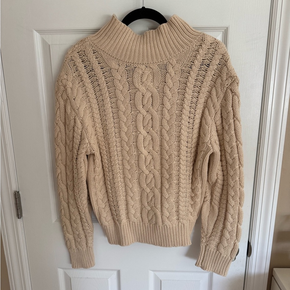 Cable Knit Button-Up Sweater - Picture 2 of 4